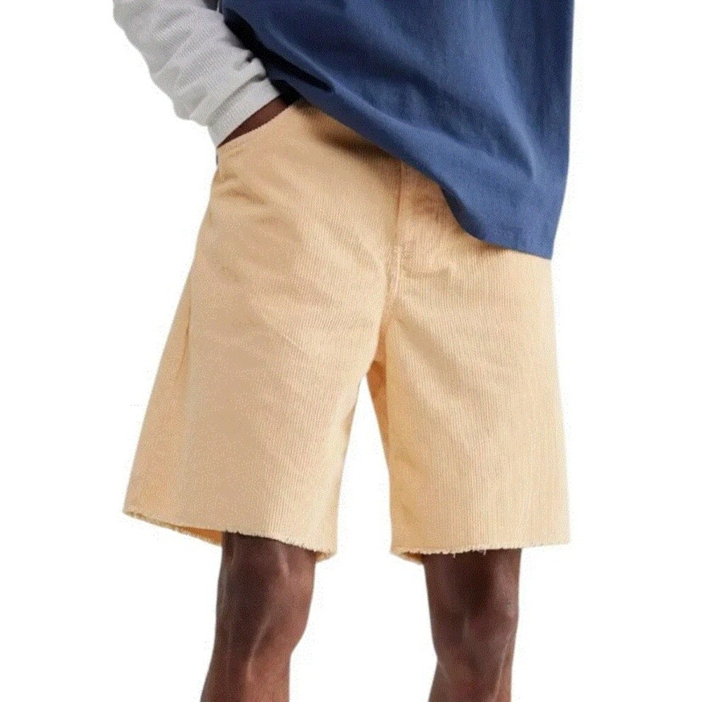 Urban Outfitters shorts mens W 32 9" pocket zip orange corduroy cotton OBI968019